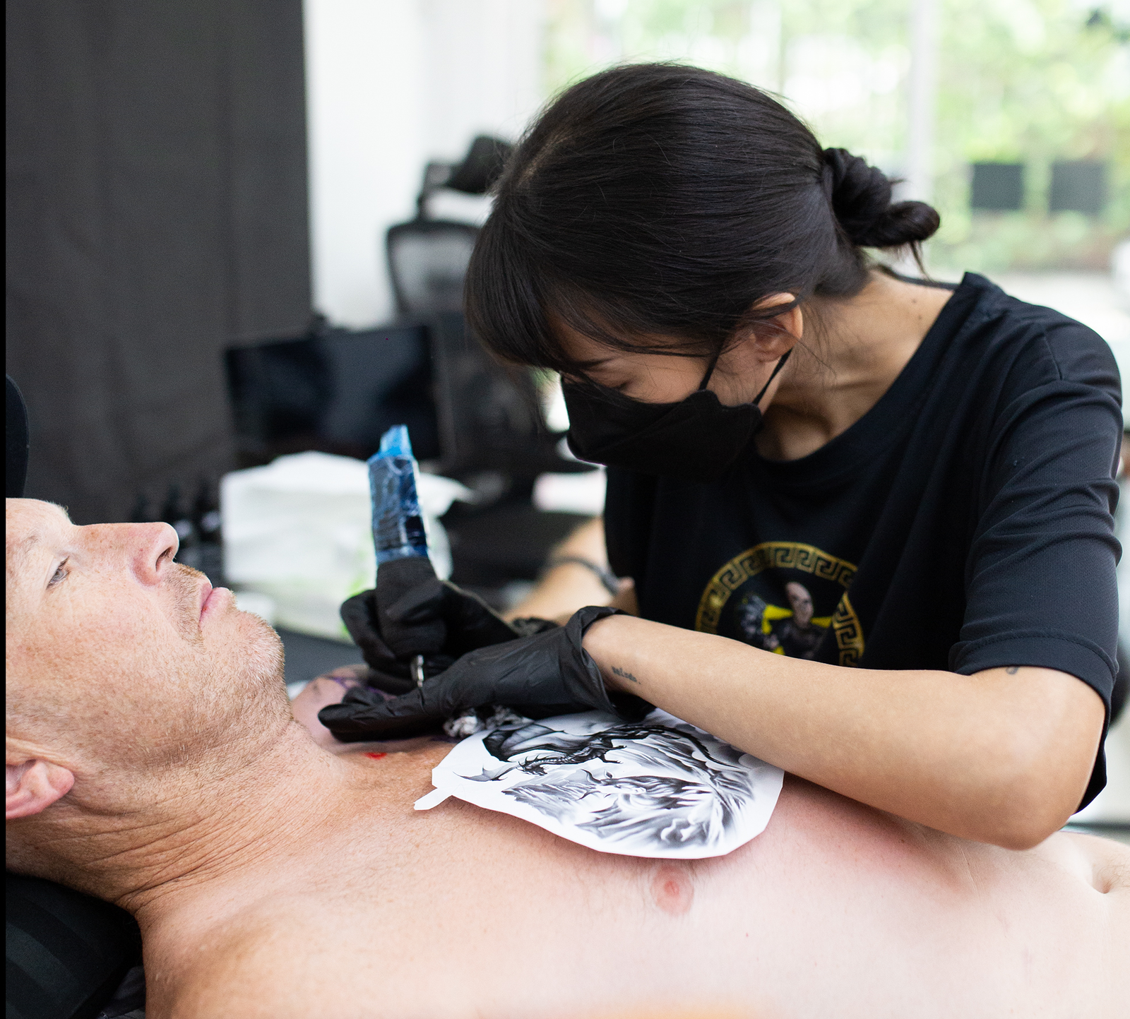 Female Tattoo Artist, Lethal Ink Tattoo, Phra Tamnak, Pattaya, 2025
